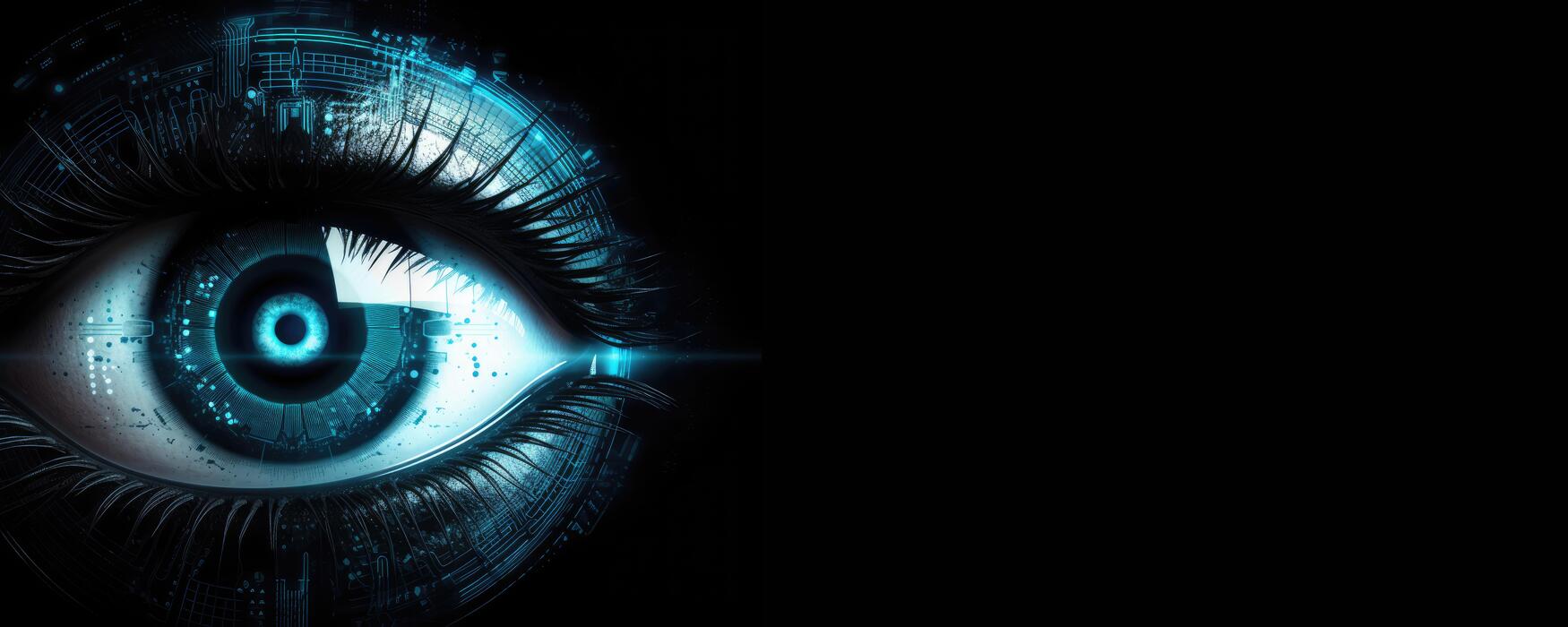High-tech cybersecurity research visual